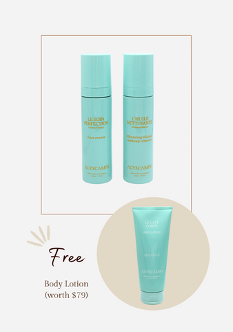 SET 3: Perfecting Skincare and Cleansing Oil Make-up Remover (Free gift: Body Lotion)