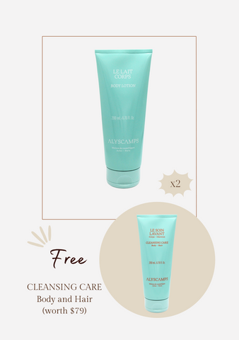 SET 7: Body Lotion x2 (Free gift: Cleansing Care Body and Hair)